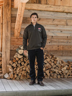 Green Voyage Half Zip Sweater