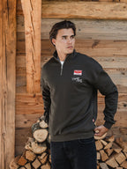 Green Voyage Half Zip Sweater