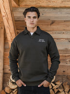 Grüner Chamonix V-Ausschnitt Polo-Pullover