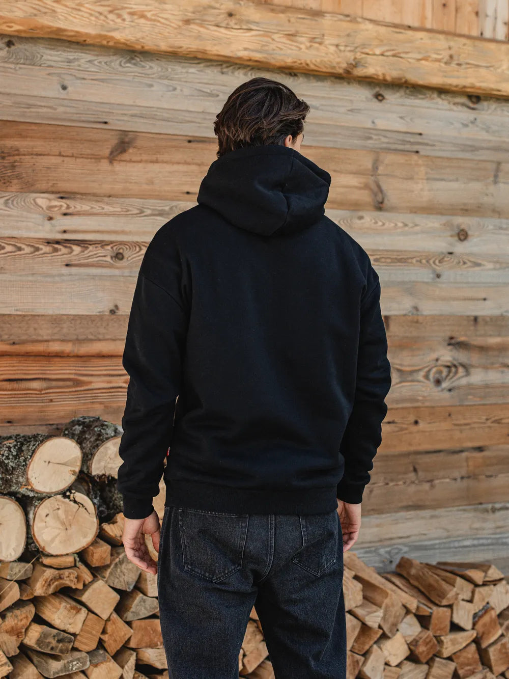 Black Voyage Oversized Hoodie
