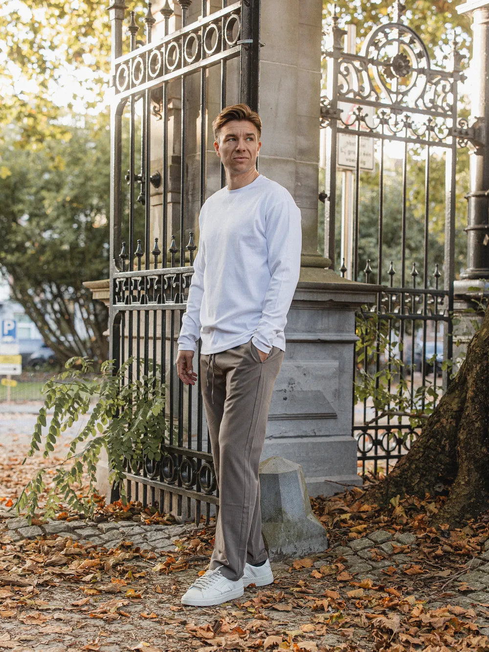 Brown Casual Pants