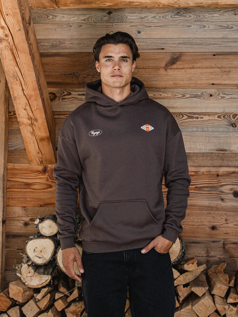 Brown Voyage Oversized Hoodie