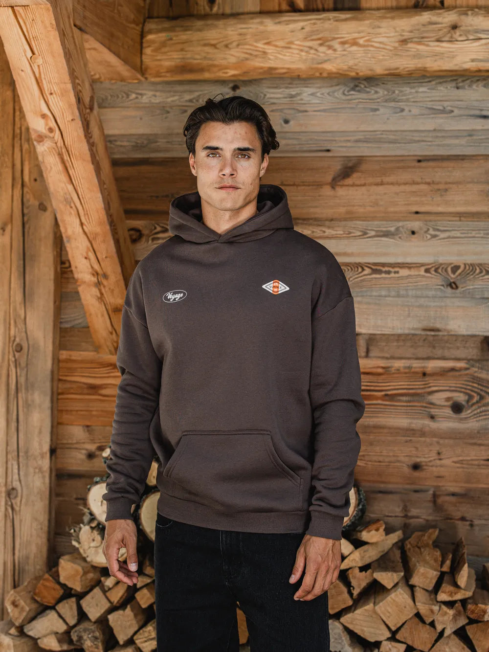 Brown Voyage Oversized Hoodie