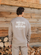 Dark Brown Melange Hotel Sweater