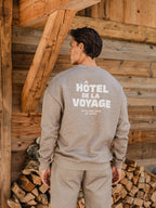 Dark Brown Melange Hotel Sweater