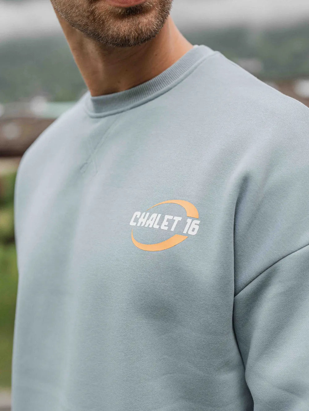 Light Blue Chalet 16 Oversized Sweater