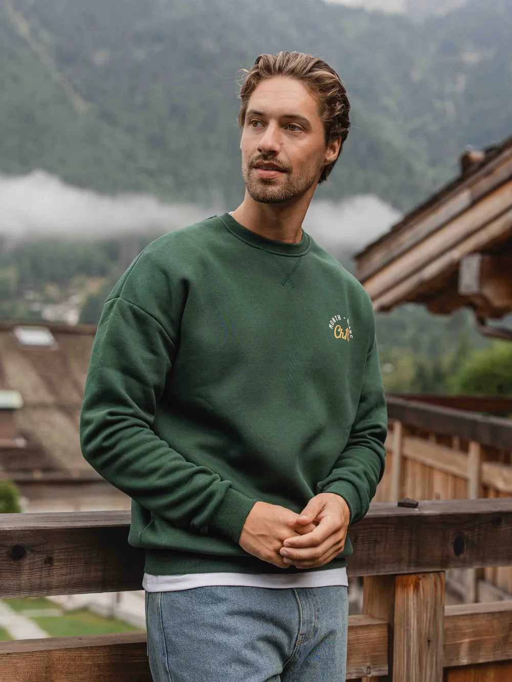 Green Chalet 16 Oversized Sweater