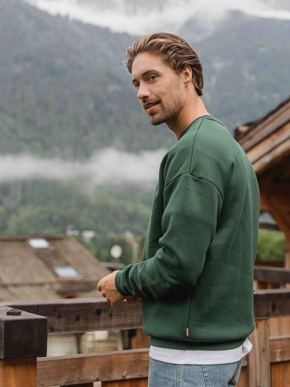 Green Chalet 16 Oversized Sweater