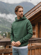 Green Basic Oversized Hoodie