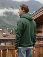 Green Basic Oversized Hoodie
