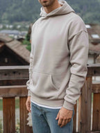 Taupe Basic Oversized Hoodie
