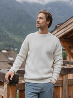 White Knit Oversized Sweater