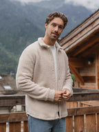 Beige Teddy-Overshirt