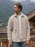 Beige Teddy-Overshirt