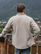 Beige Teddy-Overshirt