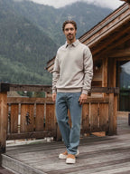 Light Brown Polo Sweater