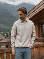 Light Brown Polo Sweater