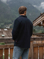 Navy Teddy Overshirt