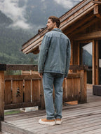 New Washed Blue Denim Overshirt