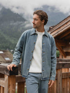 New Washed Blue Denim Overshirt