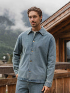 New Washed Blue Denim Overshirt
