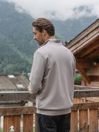 Grey Jersey Half Zip