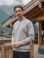 Grey Jersey Half Zip