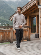 Grey Jersey Half Zip