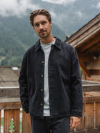 Washed Black Denim Overshirt