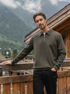 Army Jersey Half Zip Polo