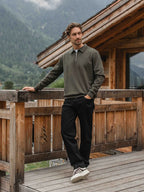 Army Jersey Half Zip Polo