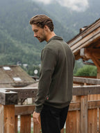 Army Jersey Half Zip Polo