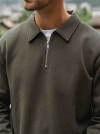 Army Jersey Half Zip Polo