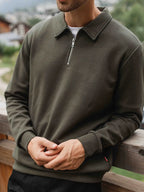 Army Jersey Half Zip Polo