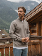 Olive Jersey Half Zip