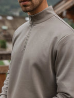 Olive Jersey Half Zip