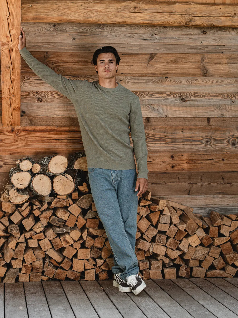 Green Soft Knit Pullover