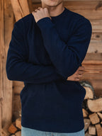 Navy Soft Knit Pullover