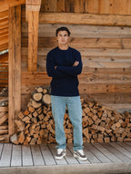 Navy Soft Knit Pullover