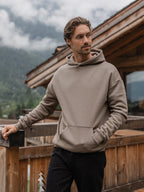 Brown Basic Oversized Hoodie