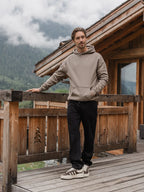 Brown Basic Oversized Hoodie