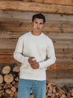 Off White Soft Knit Pullover