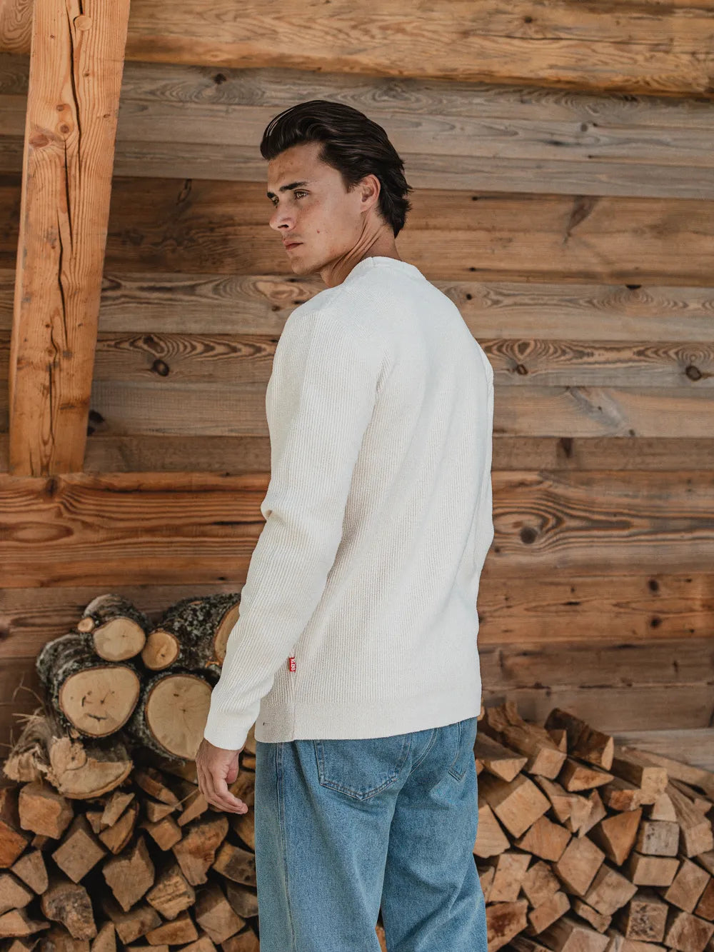 Off White Soft Knit Pullover