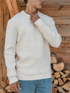 Off White Soft Knit Pullover