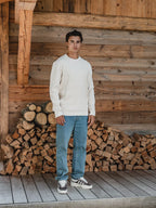 Off White Soft Knit Pullover