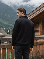 Black Jersey Half Zip