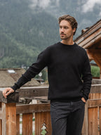 Black Knit Oversized Sweater