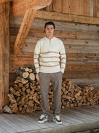 Off White Stripe Sweater