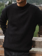 Black Knit Oversized Sweater