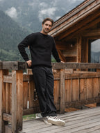 Black Knit Oversized Sweater